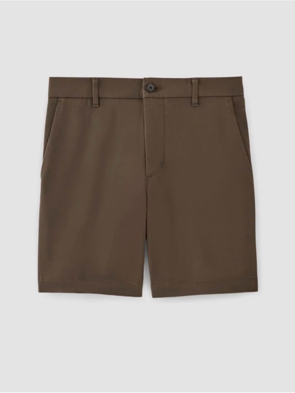 NWT$78 Everlane Uniform Slim Fit Chino Shorts Olive Brown Womens Size 30